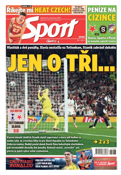 E-magazín Sport - 10.12.2025 - CZECH NEWS CENTER a. s.