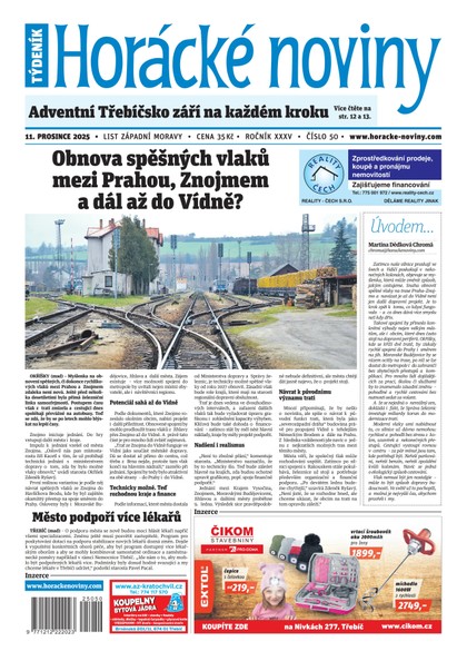 E-magazín Horácké noviny 50/2025 - Horácké noviny
