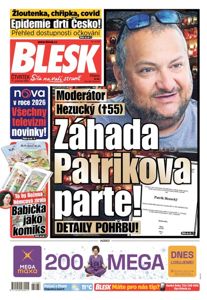 E-magazín Blesk - 11.12.2025 - CZECH NEWS CENTER a. s.