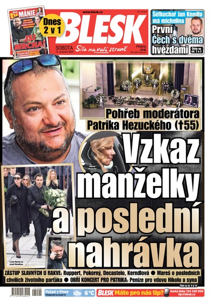 E-magazín Blesk - 13.12.2025 - CZECH NEWS CENTER a. s.
