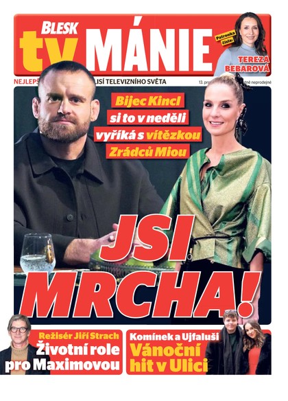 E-magazín Blesk Tv manie - 13.12.2025 - CZECH NEWS CENTER a. s.