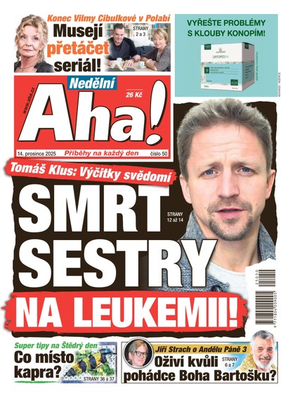 E-magazín NEDĚLNÍ AHA! - 14.12.2025 - CZECH NEWS CENTER a. s.