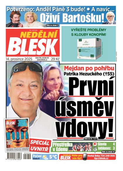 E-magazín NEDĚLNÍ BLESK - 14.12.2025 - CZECH NEWS CENTER a. s.