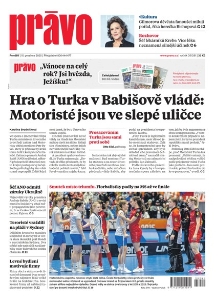 E-magazín Deník Právo - 15.12.2025 - Borgis, a.s.