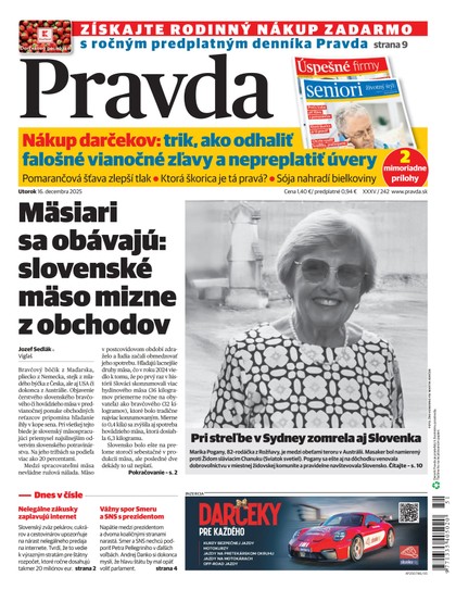 E-magazín Denník Pravda 16. 12. 2025 - OUR MEDIA SR a. s.