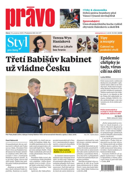 E-magazín Deník Právo - 16.12.2025 - Borgis, a.s.