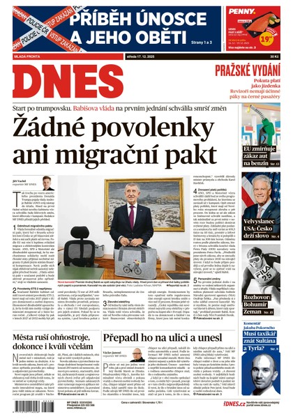 E-magazín MF DNES - 17.12.2025 - MAFRA, a.s.