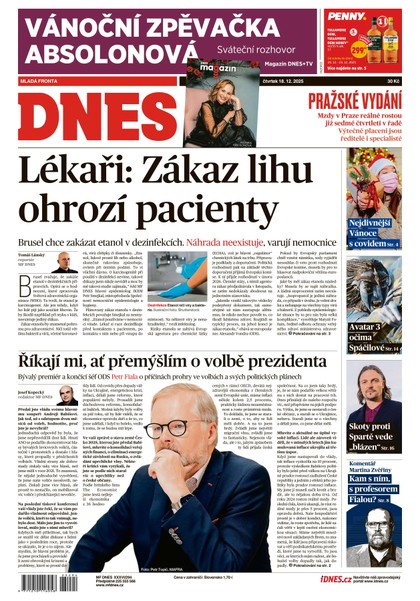 E-magazín MF DNES - 18.12.2025 - MAFRA, a.s.