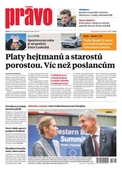 E-magazín Deník Právo - 19.12.2025 - Borgis, a.s.
