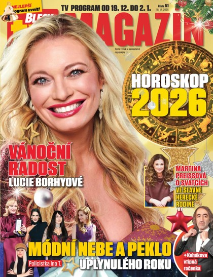 E-magazín Blesk Tv magazín - 19.12.2025 - CZECH NEWS CENTER a. s.