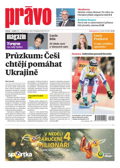 E-magazín Deník Právo - 20.12.2025 - Borgis, a.s.