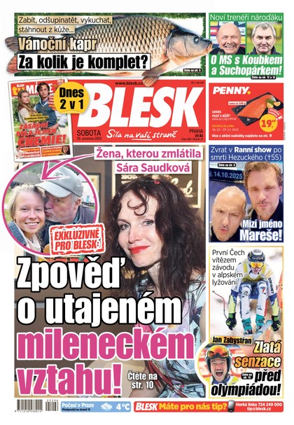 E-magazín Blesk - 20.12.2025 - CZECH NEWS CENTER a. s.