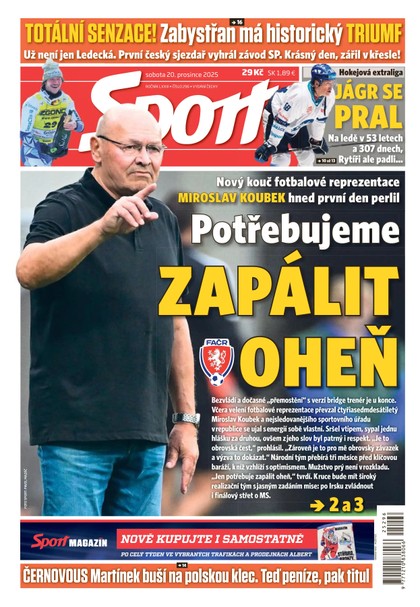 E-magazín Sport - 20.12.2025 - CZECH NEWS CENTER a. s.