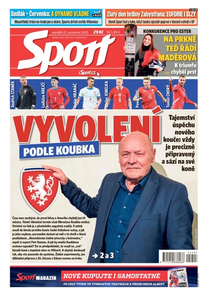 E-magazín Sport - 22.12.2025 - CZECH NEWS CENTER a. s.