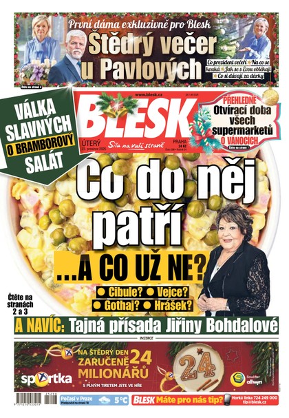 E-magazín Blesk - 23.12.2025 - CZECH NEWS CENTER a. s.