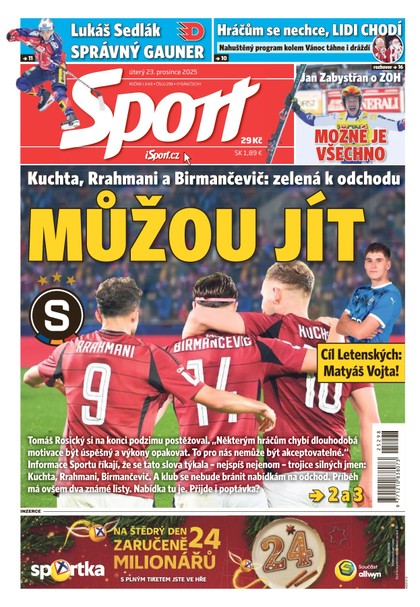 E-magazín Sport - 23.12.2025 - CZECH NEWS CENTER a. s.