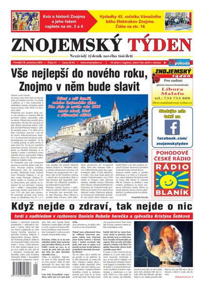 E-magazín Znojemský týden 01/2026 - Znojemský týden