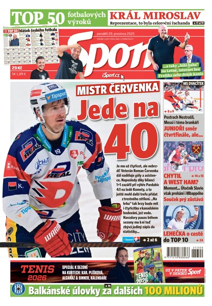 E-magazín Sport - 29.12.2025 - CZECH NEWS CENTER a. s.