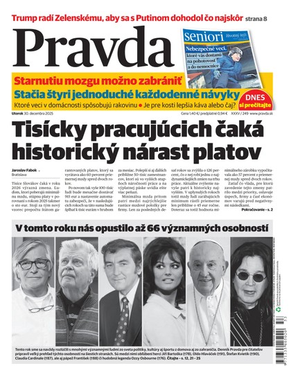 E-magazín Denník Pravda 30. 12. 2025 - OUR MEDIA SR a. s.