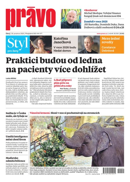 E-magazín Deník Právo - 30.12.2025 - Borgis, a.s.
