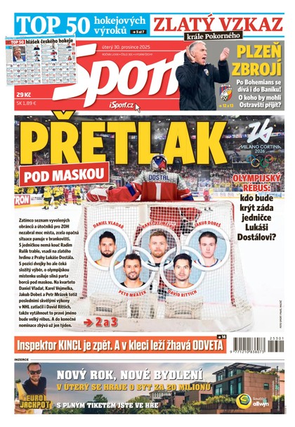 E-magazín Sport - 30.12.2025 - CZECH NEWS CENTER a. s.