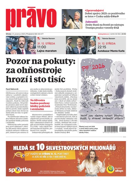E-magazín Deník Právo - 31.12.2025 - Borgis, a.s.