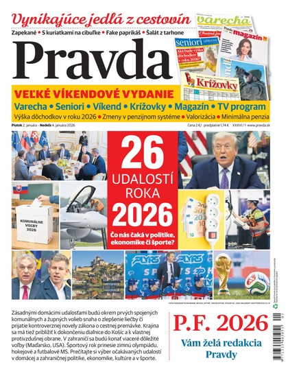 E-magazín Denník Pravda 2. 1. 2026 - OUR MEDIA SR a. s.