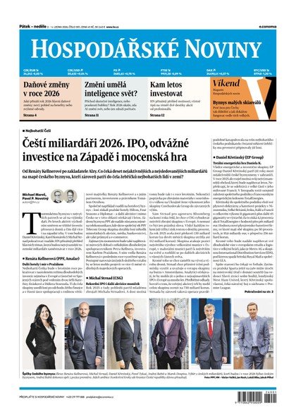 E-magazín HN 001 - 2.1.2026 - Economia, a.s.