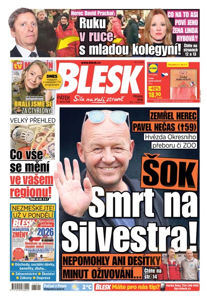 E-magazín Blesk - 02.01.2026 - CZECH NEWS CENTER a. s.