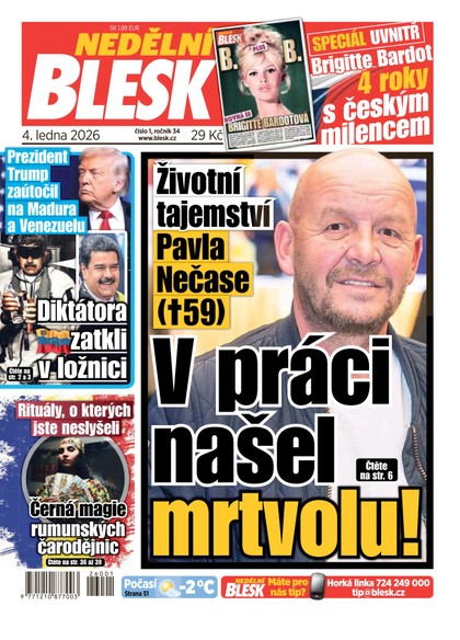 E-magazín NEDĚLNÍ BLESK - 04.01.2026 - CZECH NEWS CENTER a. s.