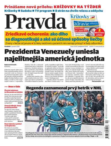 E-magazín Denník Pravda 5. 1. 2026 - OUR MEDIA SR a. s.