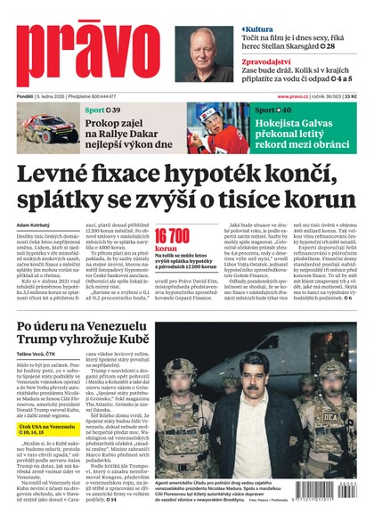 E-magazín Deník Právo - 5.1.2026 - Borgis, a.s.