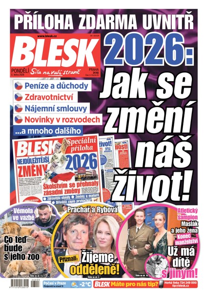 E-magazín Blesk - 05.01.2026 - CZECH NEWS CENTER a. s.