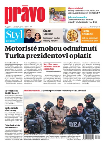 E-magazín Deník Právo - 6.1.2026 - Borgis, a.s.