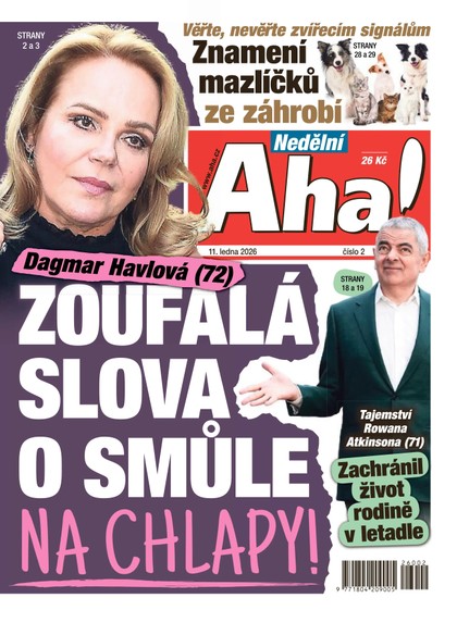 E-magazín NEDĚLNÍ AHA! - 11.01.2026 - CZECH NEWS CENTER a. s.