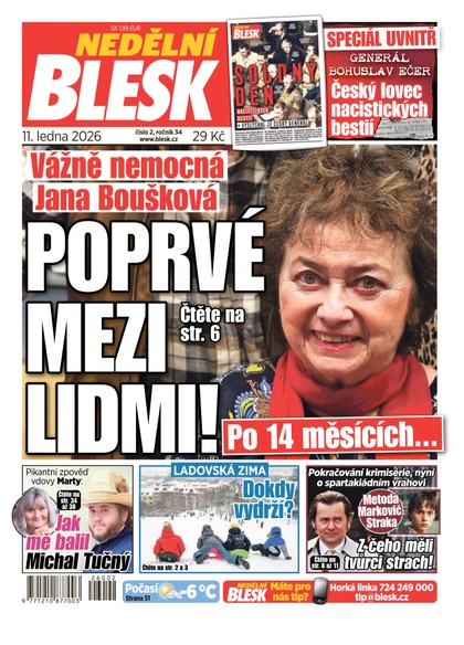 E-magazín NEDĚLNÍ BLESK - 11.01.2026 - CZECH NEWS CENTER a. s.