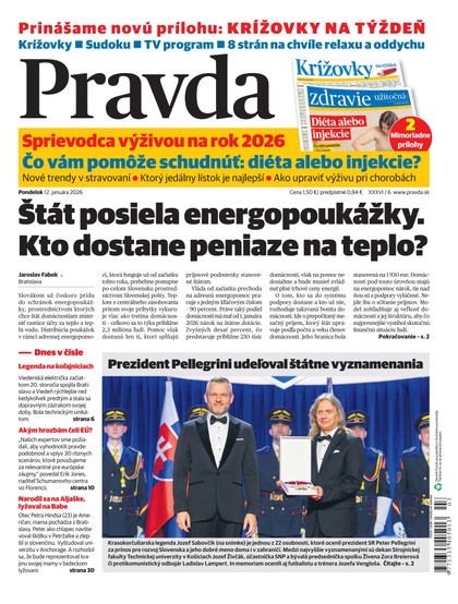 E-magazín Denník Pravda 12. 1. 2026 - OUR MEDIA SR a. s.