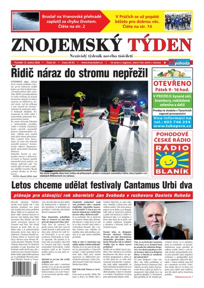 E-magazín Znojemský týden 03/2026 - Znojemský týden