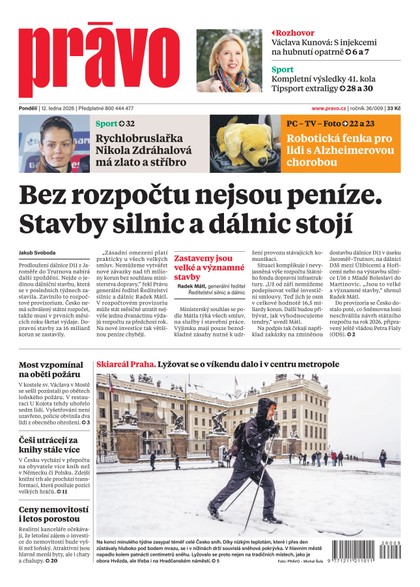 E-magazín Deník Právo - 12.1.2026 - Borgis, a.s.