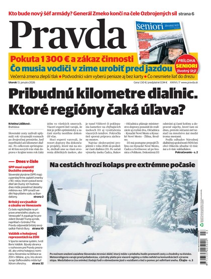 E-magazín Denník Pravda 13. 1. 2026 - OUR MEDIA SR a. s.