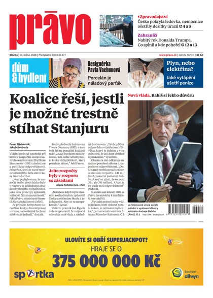 E-magazín Deník Právo - 14.1.2026 - Borgis, a.s.