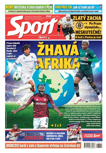 E-magazín Sport - 15.01.2026 - CZECH NEWS CENTER a. s.