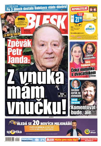 E-magazín Blesk - 16.01.2026 - CZECH NEWS CENTER a. s.