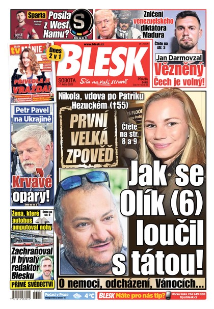 E-magazín Blesk - 17.01.2026 - CZECH NEWS CENTER a. s.