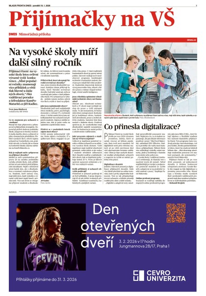 E-magazín MF DNES extra - 19.01.2026 - MAFRA, a.s.