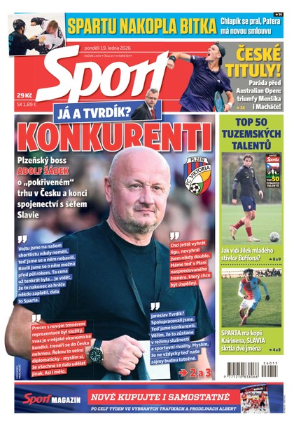 E-magazín Sport - 19.01.2026 - CZECH NEWS CENTER a. s.