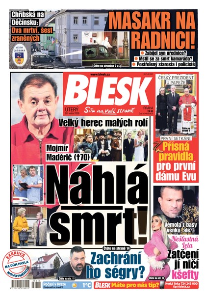 E-magazín Blesk - 20.01.2026 - CZECH NEWS CENTER a. s.