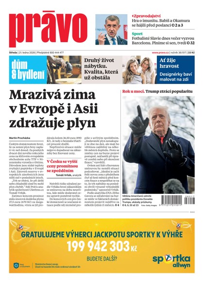 E-magazín Deník Právo - 21.1.2026 - Borgis, a.s.
