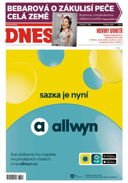 E-magazín MF DNES - 22.01.2026 - MAFRA, a.s.