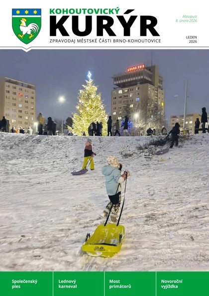 E-magazín Kohoutovický Kurýr 01/2026 - Městská část Brno Kohoutovice